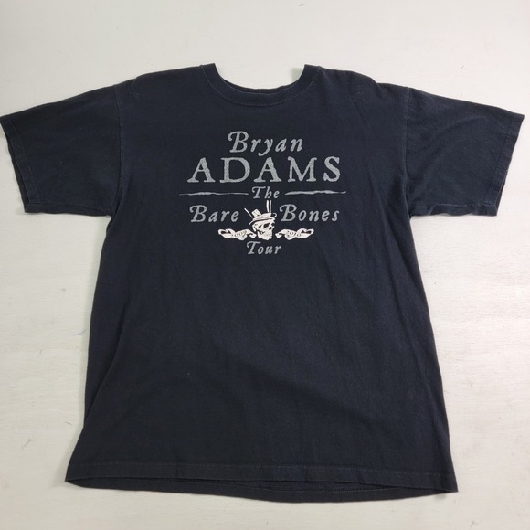 Anvil Other - Anvil Men's T-Shirt Bryan Adams The Bare Bones Tour '09 Band Concert Black Large